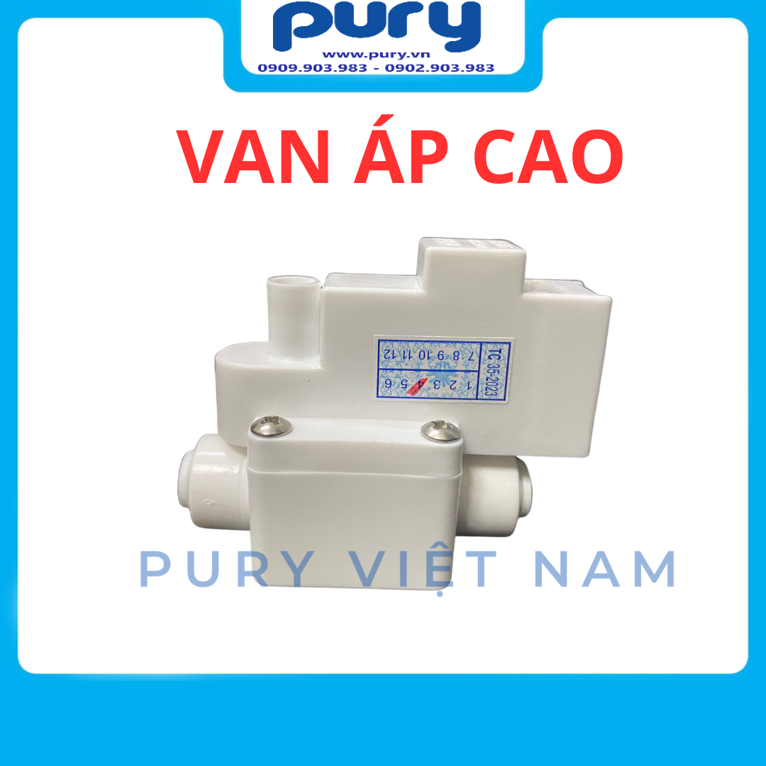 Van Áp Cao Máy Lọc Nước RO - Van Áp Cao Nối Nhanh - Chỉ Cần Cắm Dây - Không Vặn Ốc