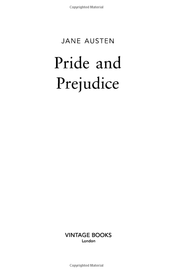 Pride And Prejudice