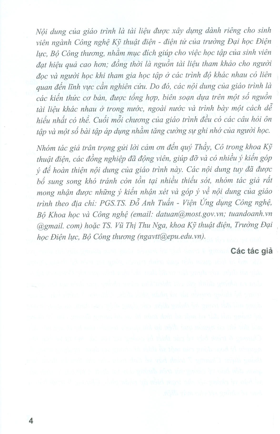 Giáo Trình KỸ THUẬT ĐIỆN CAO ÁP