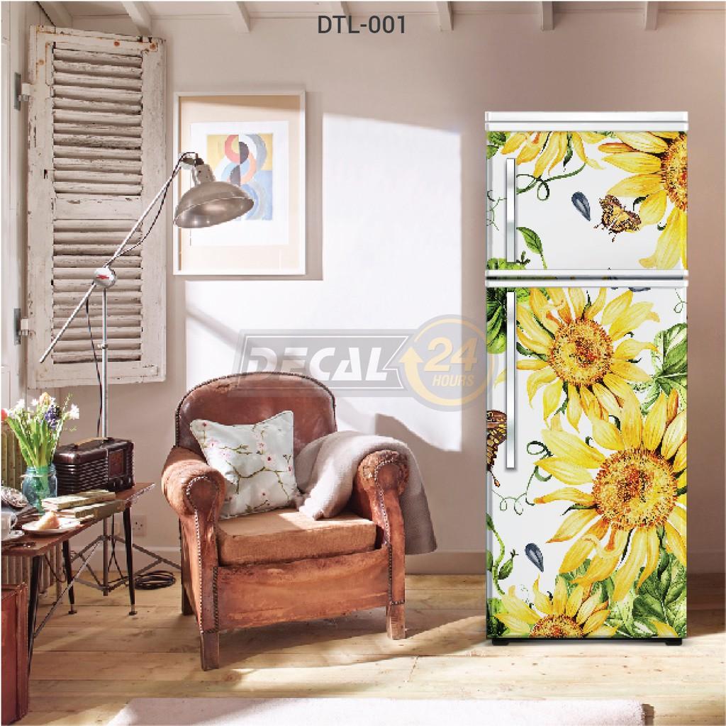 Miếng dán tủ lạnh Decal dán tủ lạnh chất liệu cao cấp, chống nước, nhiều mẫu - HÀNG BÁN CHẠY