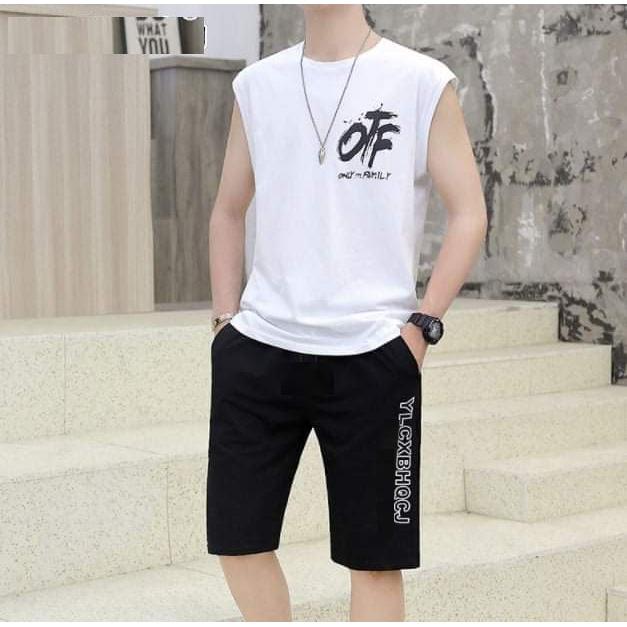 BỘ ĐỒ NAM CHỮ OFF THUN COTTON - T3