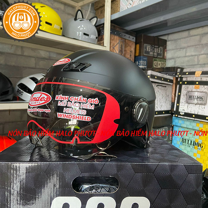 Nón bảo hiểm nửa đầu có kính Asia MT-106k - Nhiều màu - Chính hãng