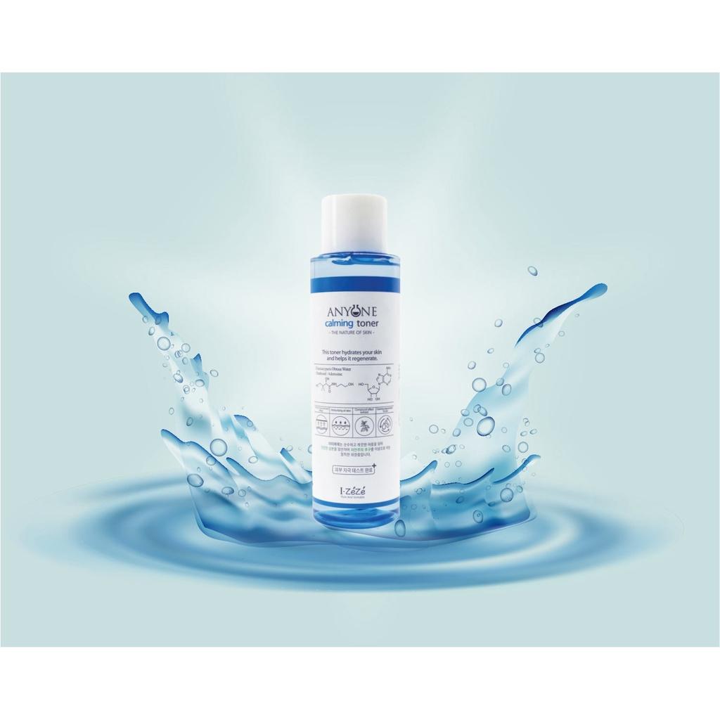 Toner B5 cung cấp ẩm làm sạch da tối ưu ANYONE IZEZE Skin Calming & Moisturazing Toner 200ml