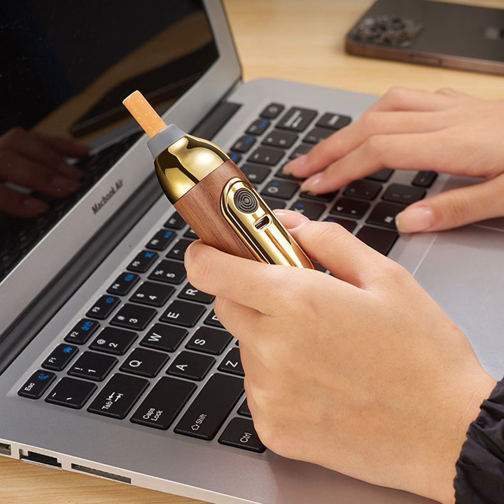 Gạt Tàn kiêm bật lửa sạc usb chống bụi thích hợp cho xe hơi, làm việc trong phòng - T0432