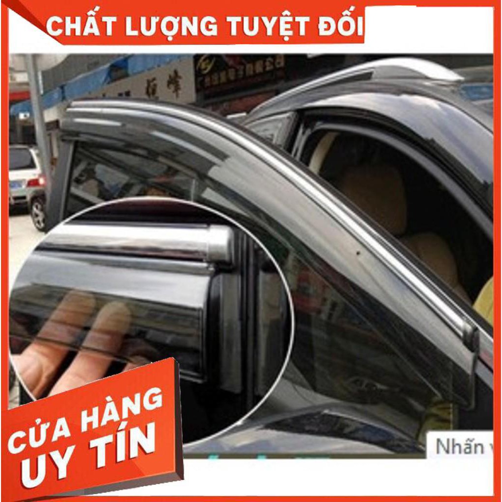 Vè che mưa xe Honda City 2015-2020 Chỉ mạ crom cao cấp- 1 bộ 4 cánh