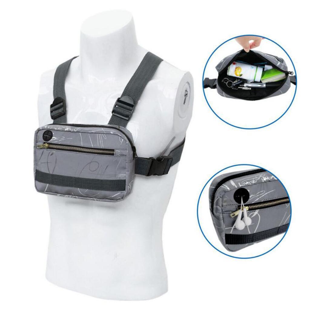 Waterproof Chest Bag Vest Utility Gadget Holder Running Hunting Camping Pack
