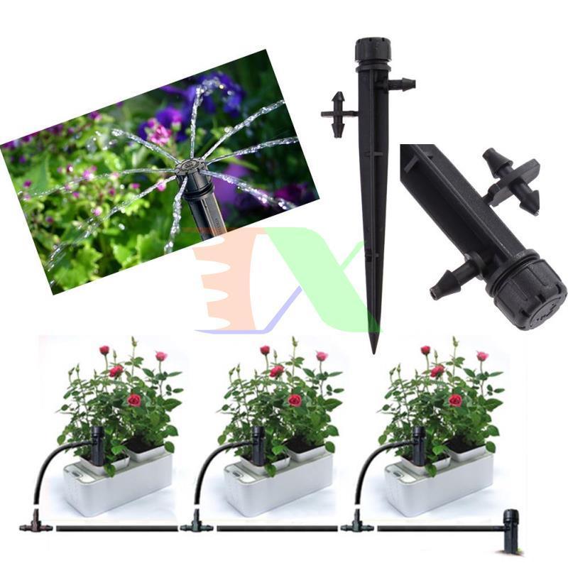 Bộ Kit 16 Que cắm 8 tia đầy đủ + Van nước hẹn giờ FUJIN TX-DIY-075, Béc tưới hoa cây cảnh tự lắp DIY