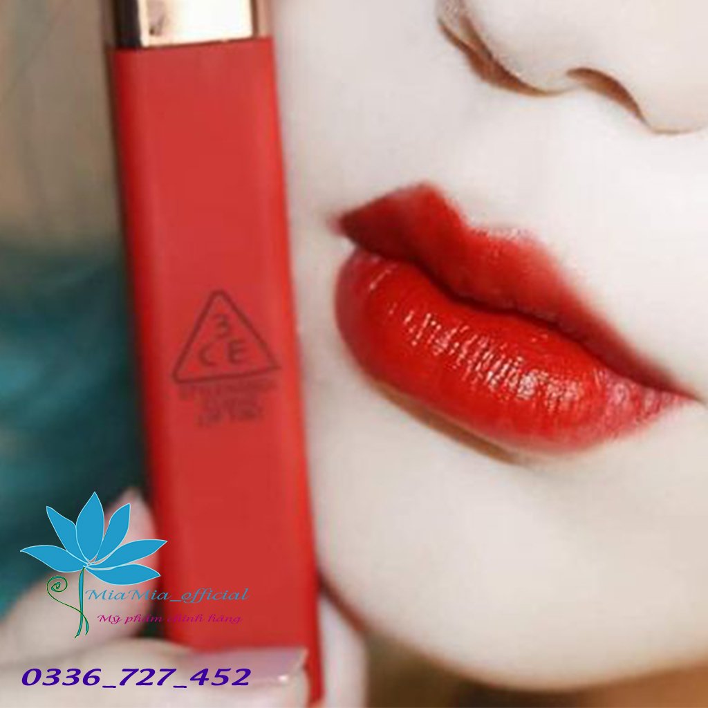 Son Kem Lì 3CE Cloud Lip Tint Macaron Red Màu Đỏ Tươi Quyến Rũ [NHẬP KHẨU CHÍNH HÃNG CHECK HIDDEN TAG]