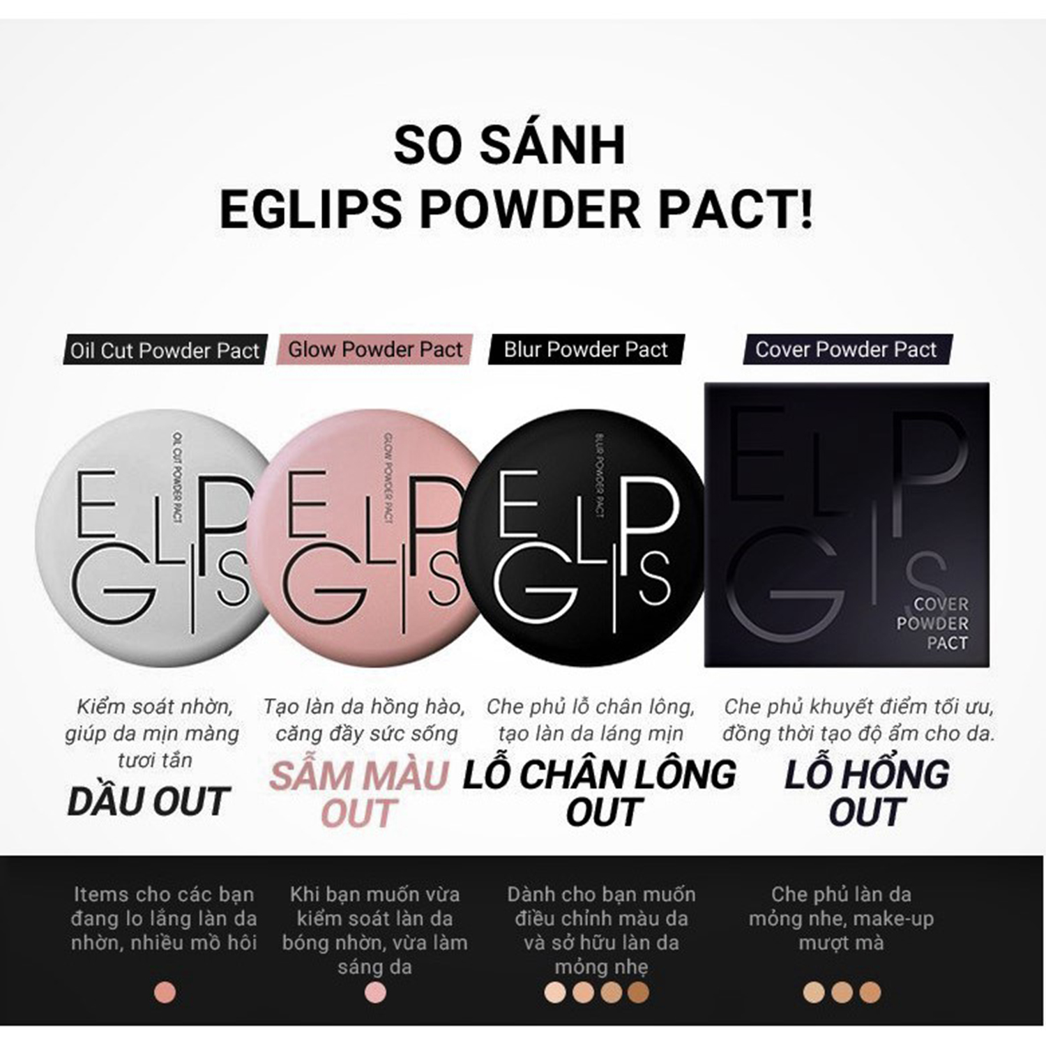 Phấn Phủ Dạng Nén Eglips Blur Powder Pact 9g