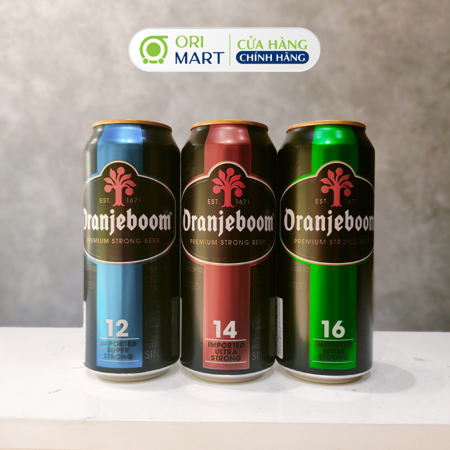 Bia Lon Oranjeboom Premium Super Strong Beer 12% Nhập Khẩu Từ Châu Âu Hương Đậm Đà Ngon Khó Tả ORIMART 500ml