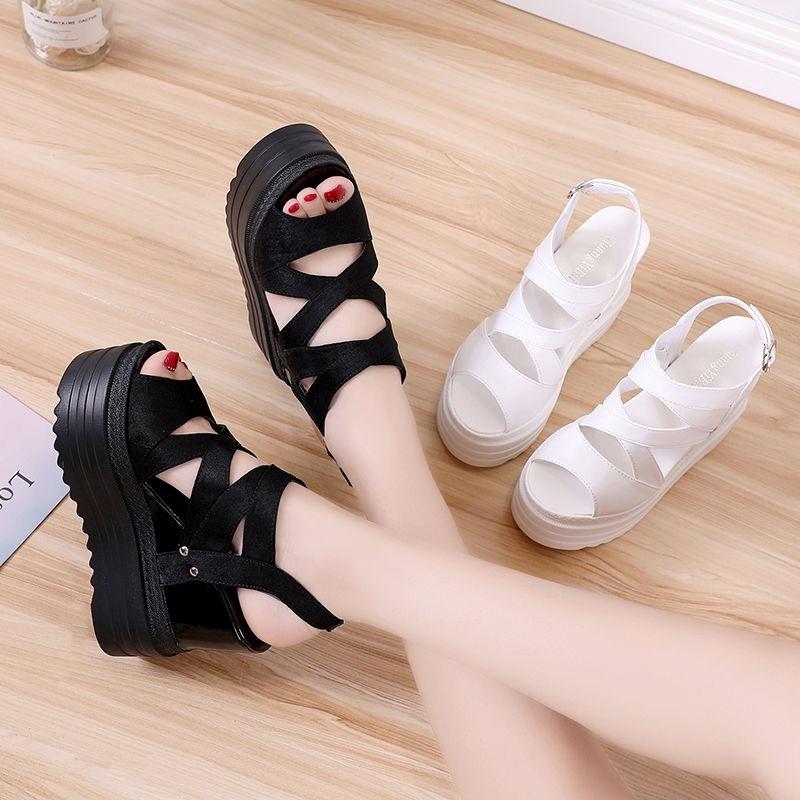 Giày Sandal nữ đế xuồng cá tính S114