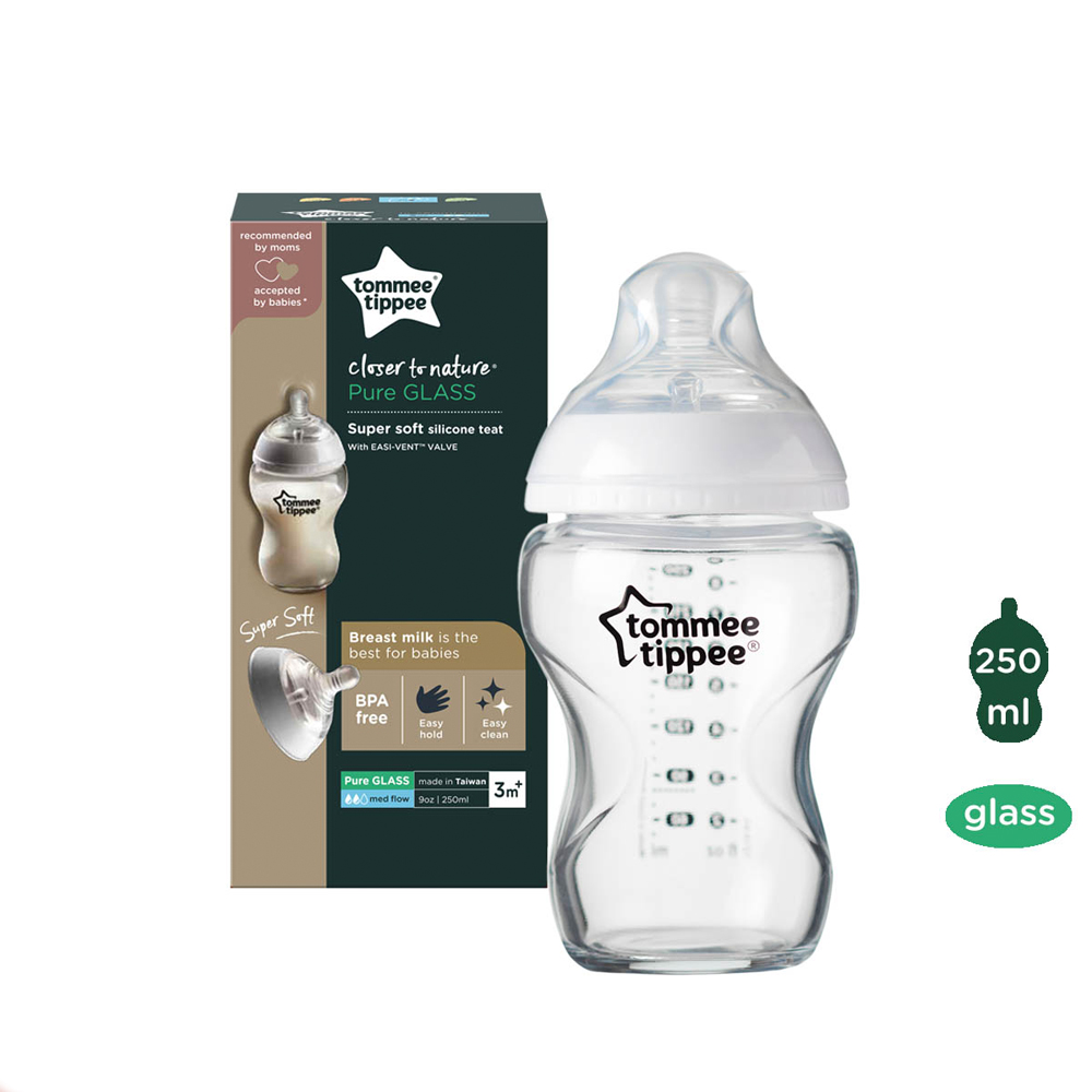 COMBO Ty Ngậm Vui Nhộn Tommee Tippee FunFriends 6-18m &amp; Bình Sữa PPSU Ty Siêu Mềm Tommee Tippee 260ml, Họa Tiết
