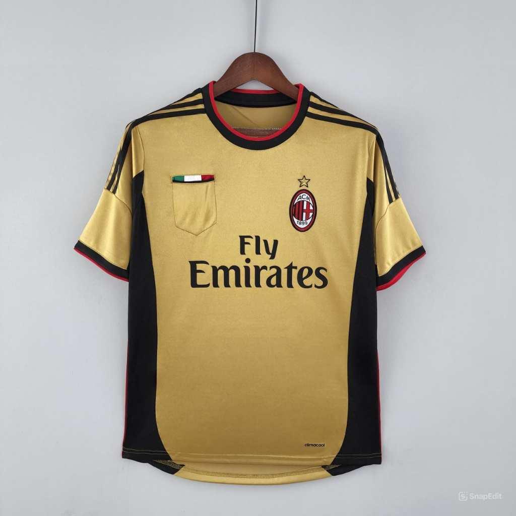 Áo Bóng Đá Retro AC Milan 2013 - Sân Khách bản cao cấp vải Cotton Polyester