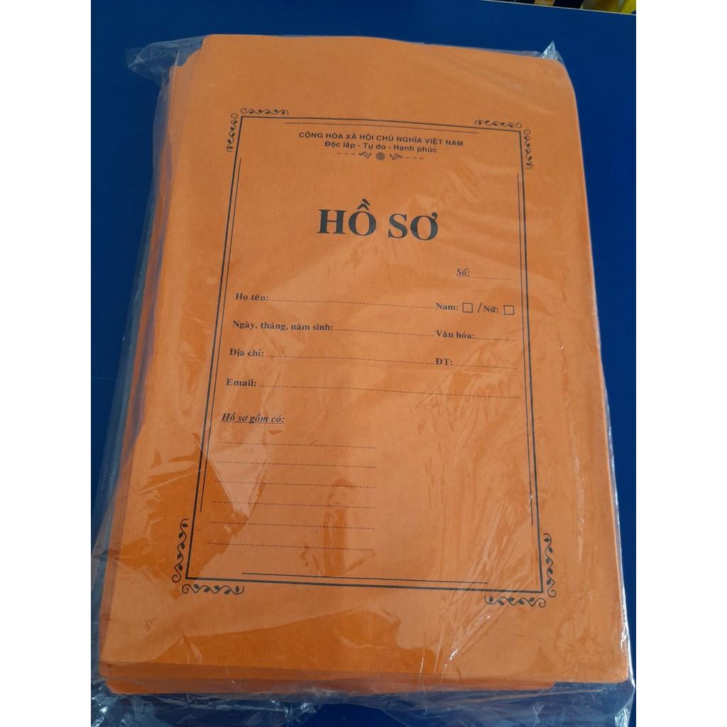 Bìa hồ sơ xin việc khổ F4-100 bìa/xấp màu vàng (định lượng 100 gms)