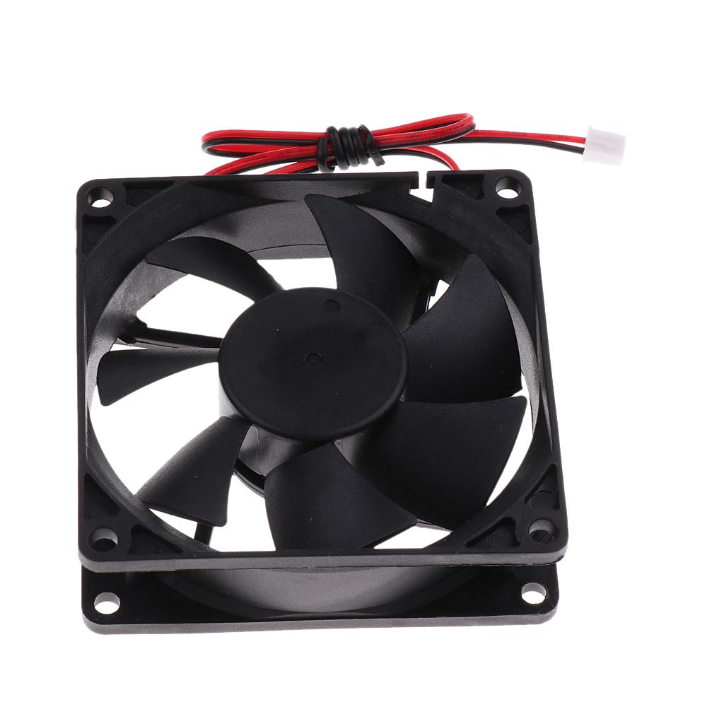 8025 80*80*25mm Cooling Fan Black for PC Case CPU Cooler Set of 5