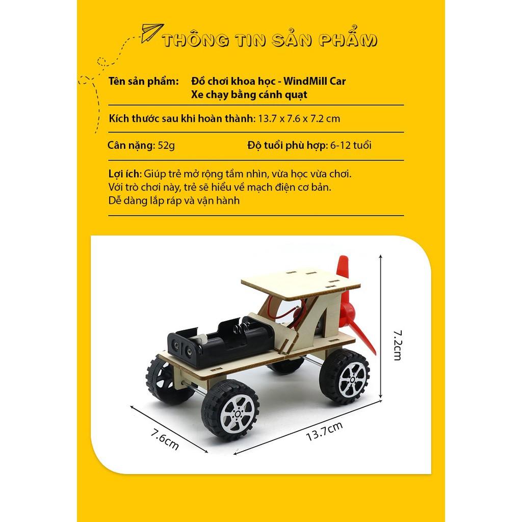 Đồ chơi khoa học Stem Toys - Windmill Car - Xe chạy bằng cánh quạt