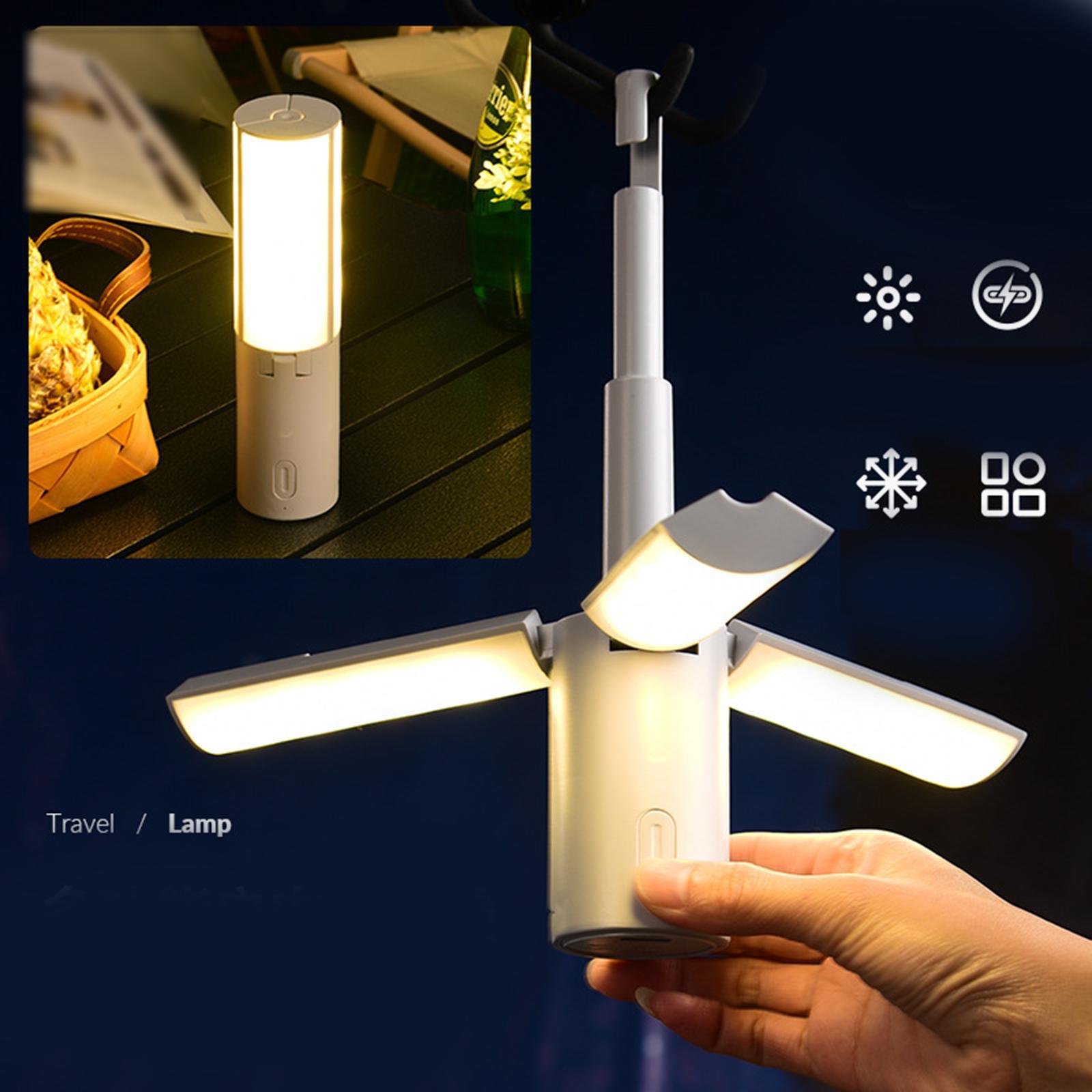 LED Camping Lantern Camping Light USB Rechargeable Lightweight Tent Lamp Outdoor Light for Garden Survival Backpacking Hiking