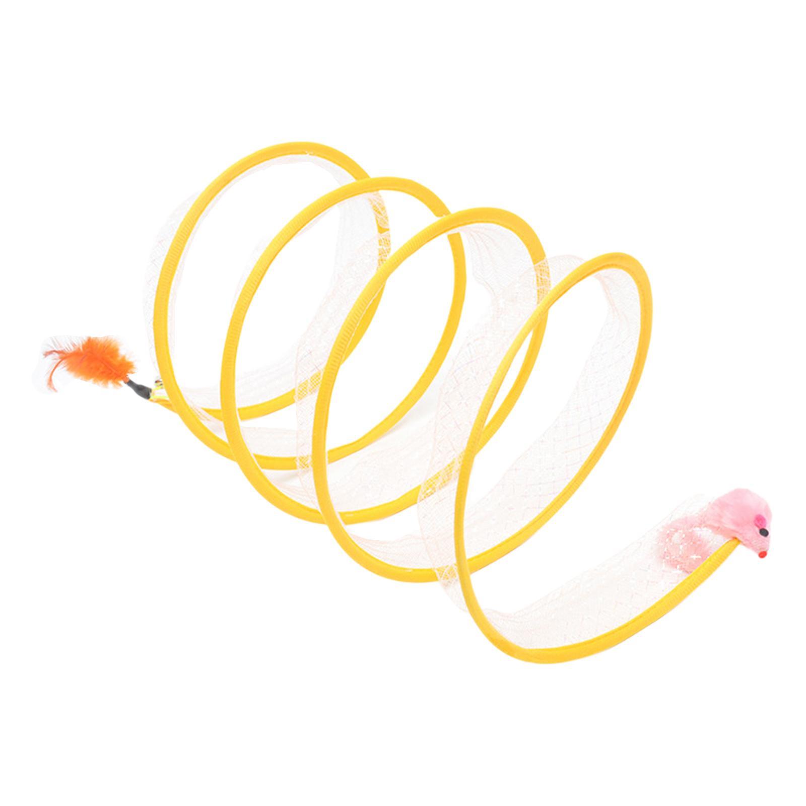 Cat Tunnel Tube Foldable Tubes Spiral Tunnel Cat Runway for