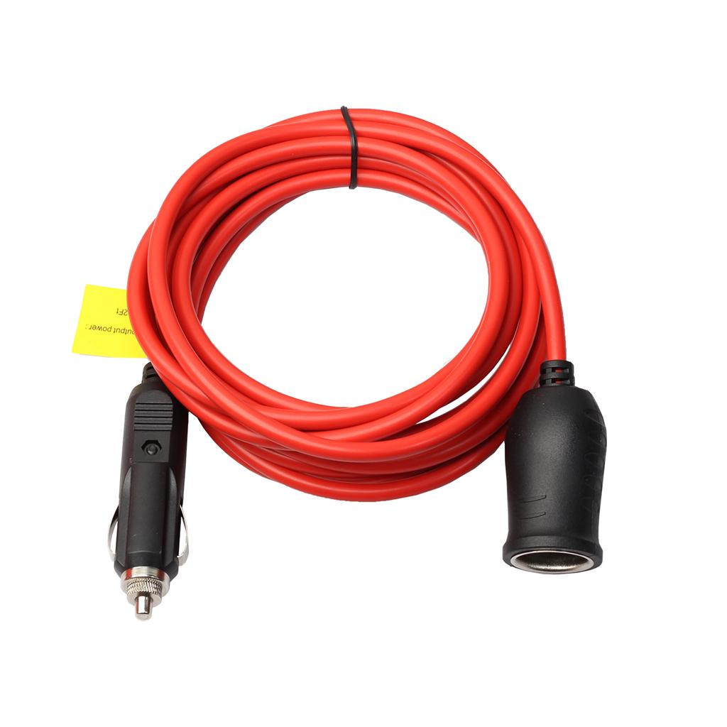 Cigarette Lighter Extension Cord Cable Heavy Duty 12ft 12V/24V Car Charger with Cigarette Lighter Socket Plug
