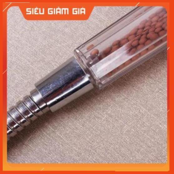 Vòi sen tăng áp loại to 7.7cm có hạt lọc nano - Tặng kèm dây 206802