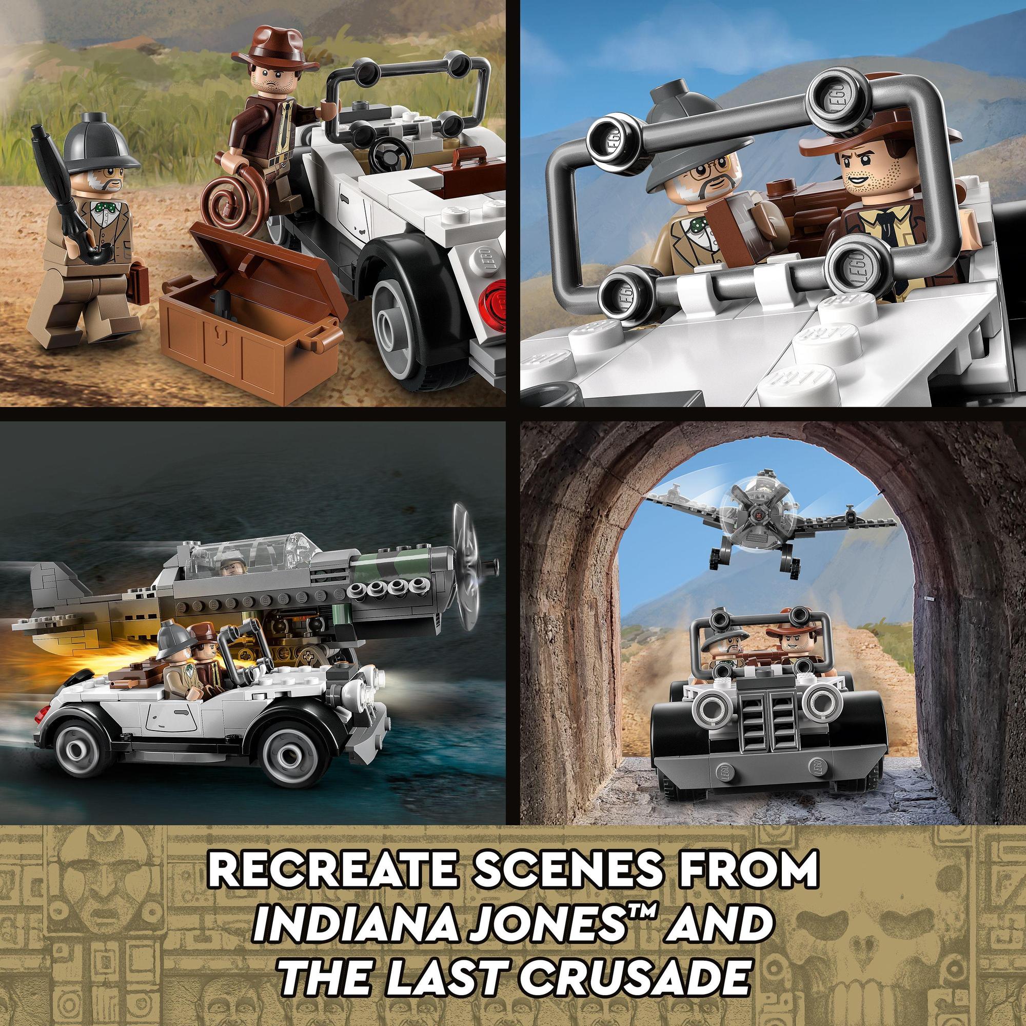 LEGO Indiana Jones 77012 Cuộc Rượt Đuổi Phi Cơ Chiến Đấu (387 chi tiết)