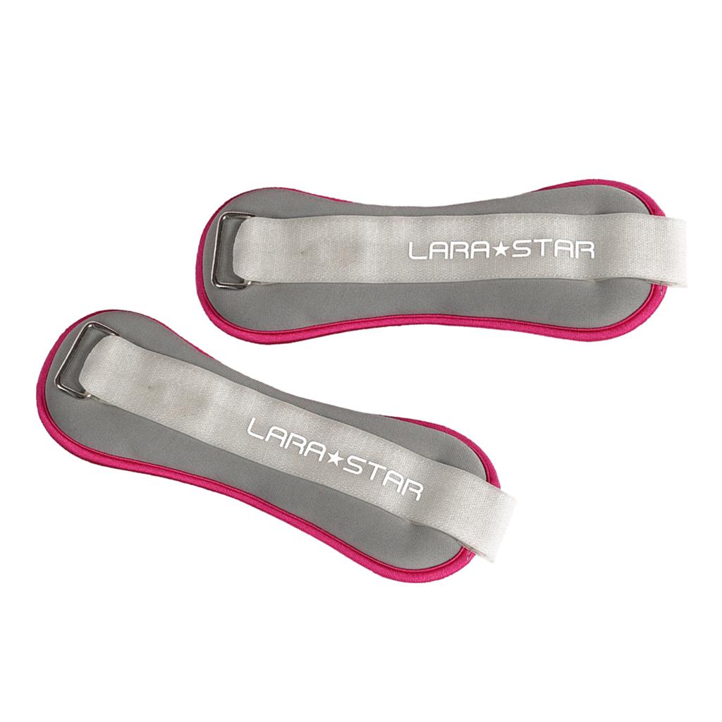 Adjustable Wrist Ankle Weights Pair 1Kg Wrist Arm Leg Running Fitness Exercises