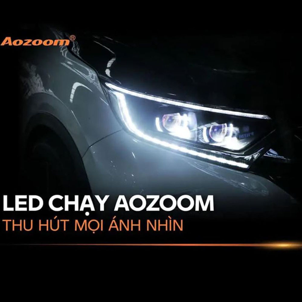 LED Mí Hạt Chạy DAYLIGHT AOZOOM Thủy Tinh Chính Hãng , LED Mí Viền Đèn Xe Aozoom Cao Cấp , Loại Lắp Trong Đèn