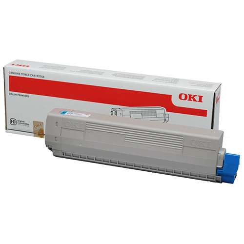 Mực xanh OKI Cyan Toner Cartridge C833 loại 10.000 trang - Hàng chính hãng