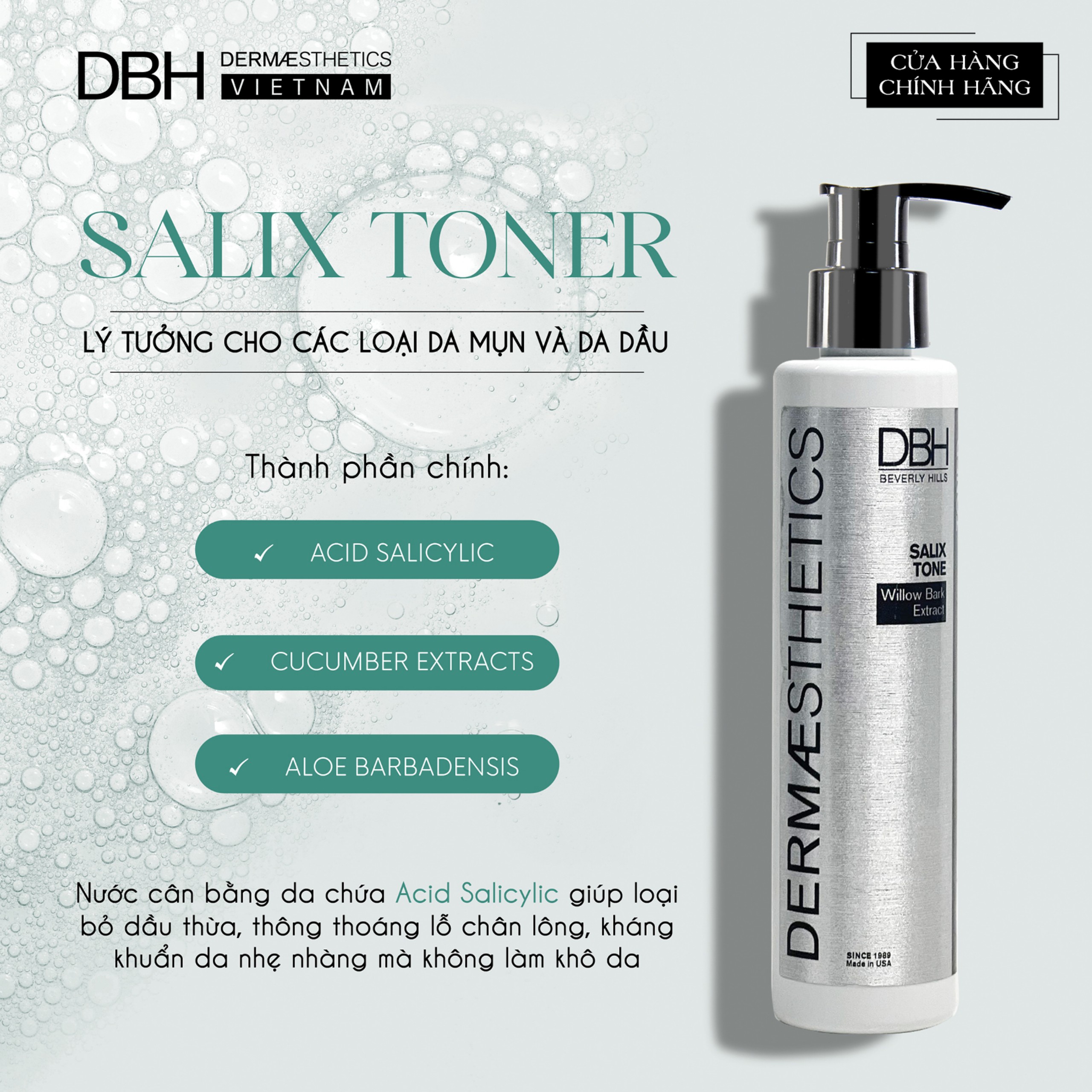 NƯỚC CÂN BẰNG DA SALIX TONER 6.0 OZ