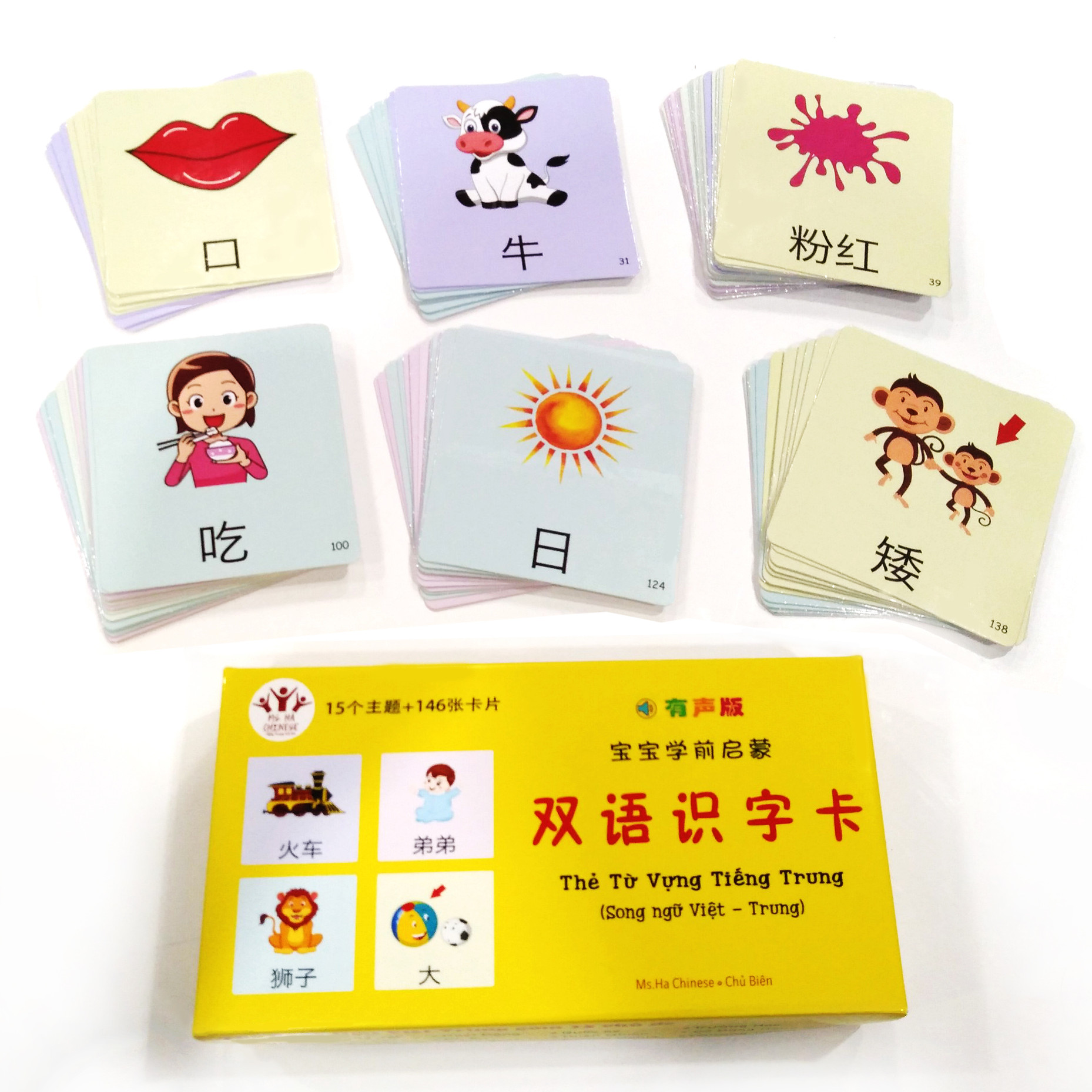 Thẻ từ vựng song ngữ Việt-Trung (Flash Card)