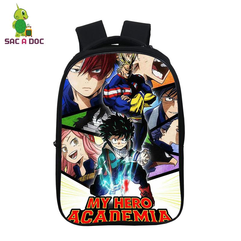 My Hero Giới Học Thuật Anime Ba Lô Học Sinh Trường Túi 14.5 Inch Sinh Đựng Thiếu Niên Trẻ Em Schoolbag Boku No Anh Hùng Giới Học Thuật Ba Lô
