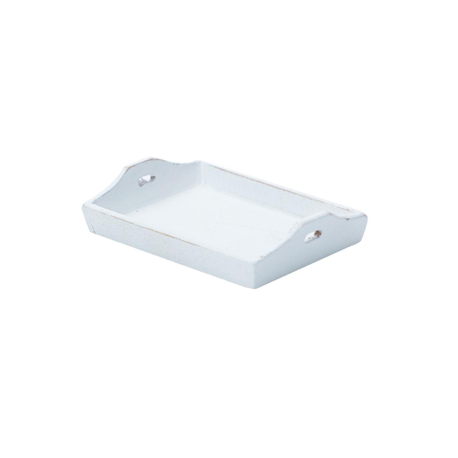 1/12 Doll House Serving Tray Miniature Cake Stand Wooden for Dolls Playsets