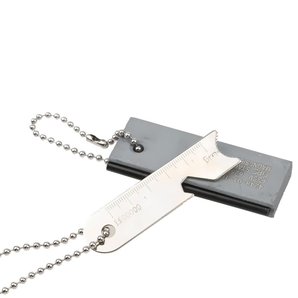 Magnesium Block Flint Fire Starter Rod Striker Lighter Outdoor Survival Tool