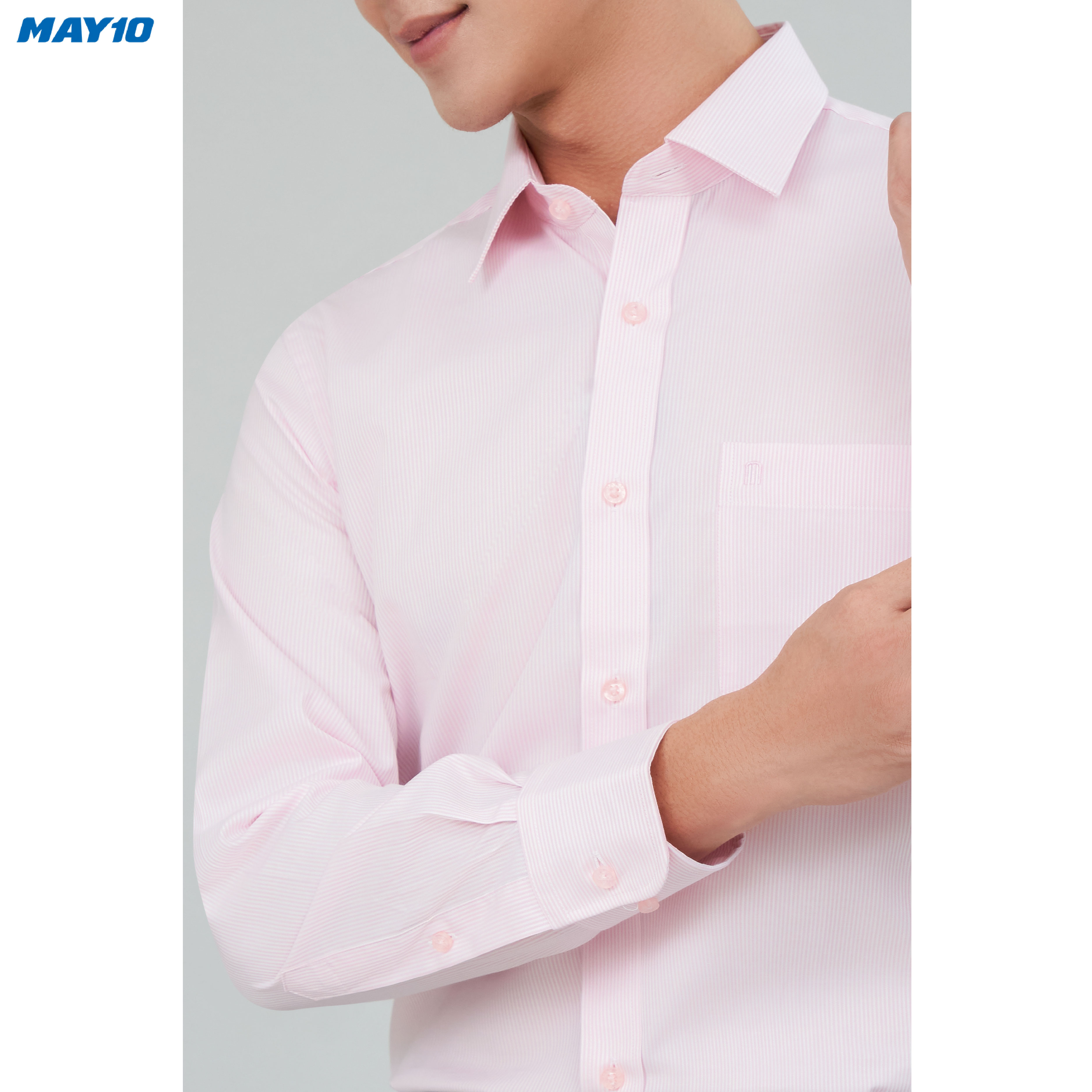 Sơ mi nam cộc tay May10 form Regular mã 010121242LT MD471
