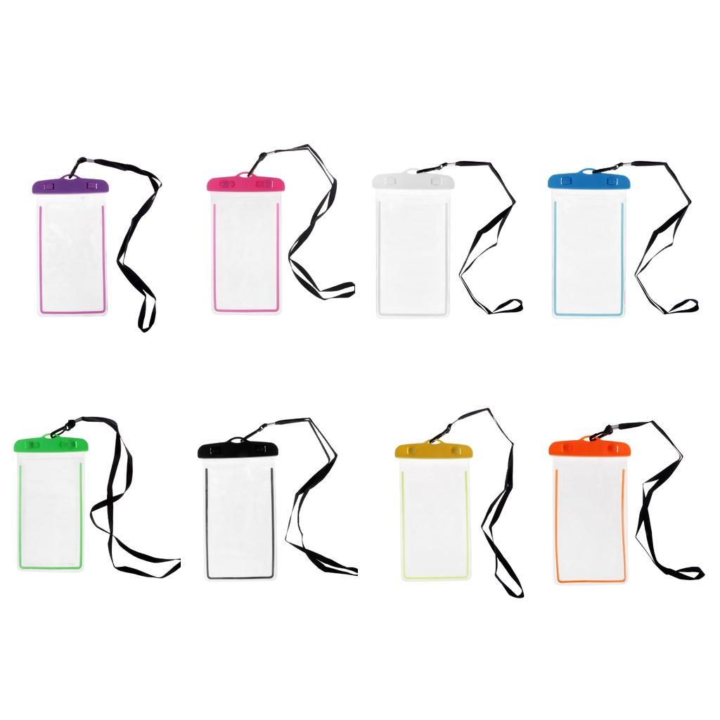 Universal Waterproof Case, Luminous Glow Waterproof Phone Pouch CellPhone Dry Bag for Cell Phones Up To 6" Diagonal
