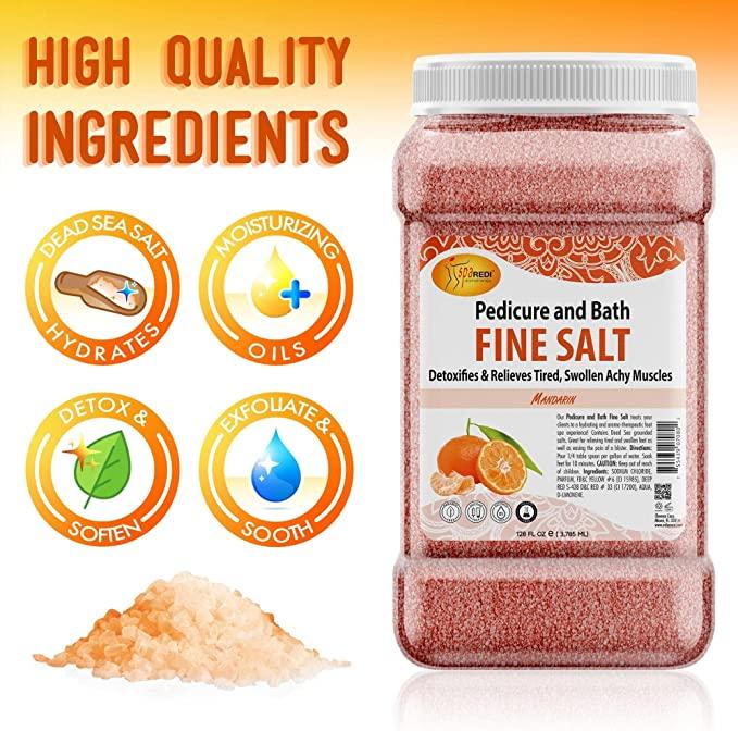 Muối tắm Pedi Bath Fine Salt mùi Cam 3785 ml