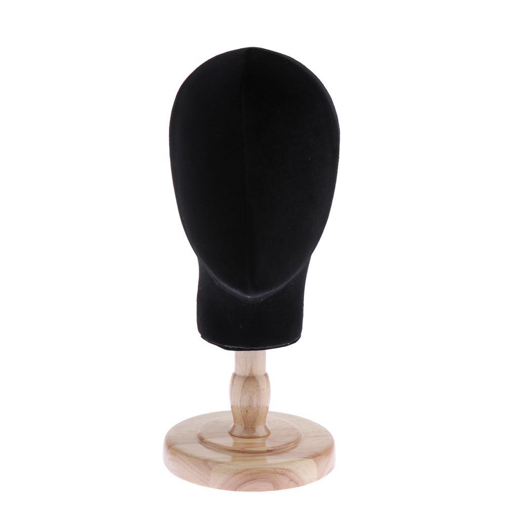 Mannequin Head Wig Holder Display Stand Salon Styling Hat/ Rack Black