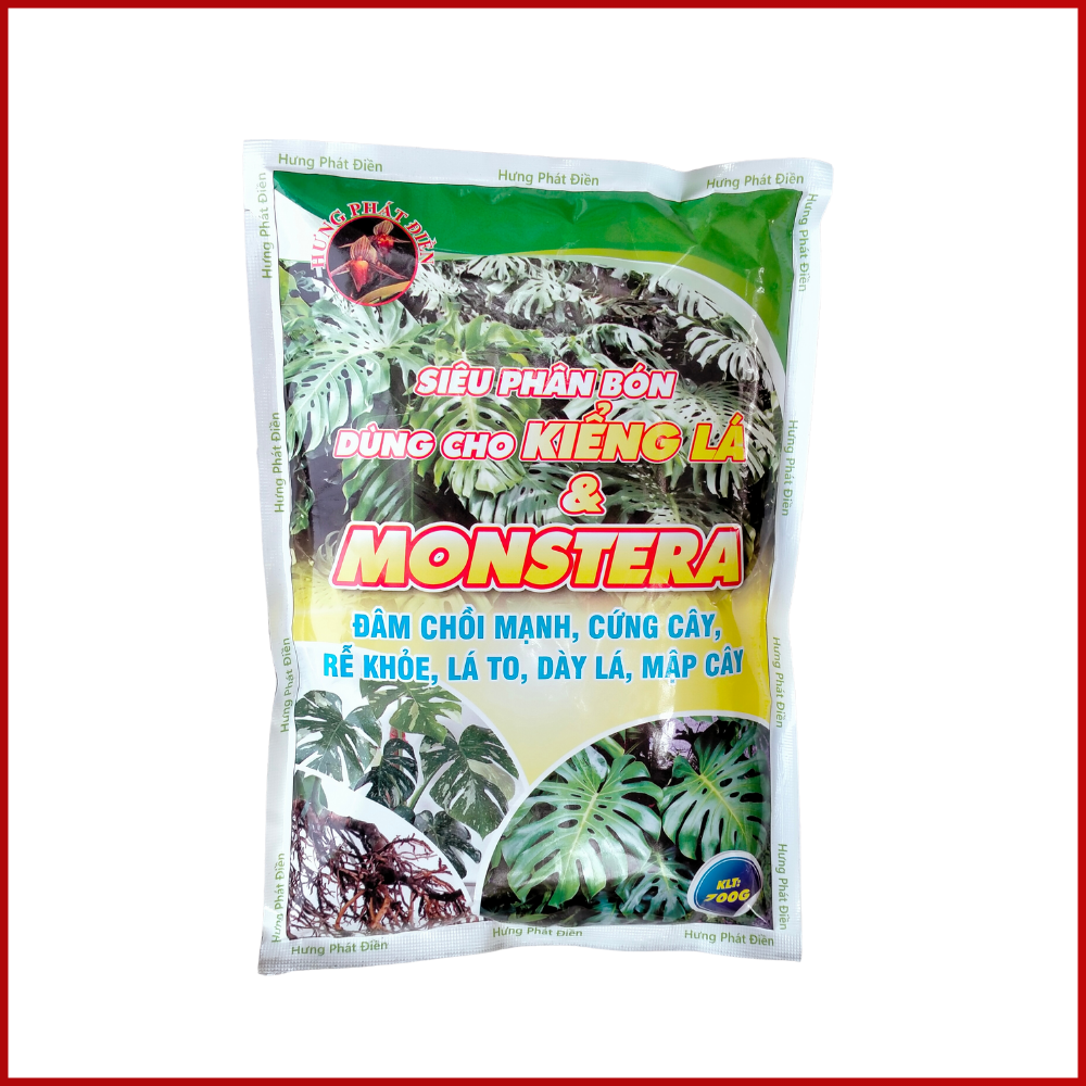 Phân Bón Hữu Cơ Kiểng Lá, Chuyên Dụng Cho Cây Trong Nhà, Monstera, Kiểng Lá. Gói 700gr Đâm Chồi Mạnh, Cứng Cây