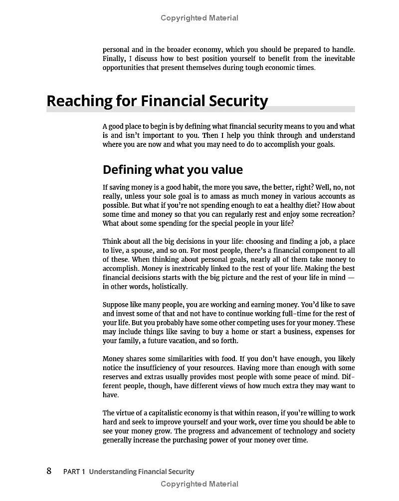 Sách ngoại văn: Financial Security For Dummies