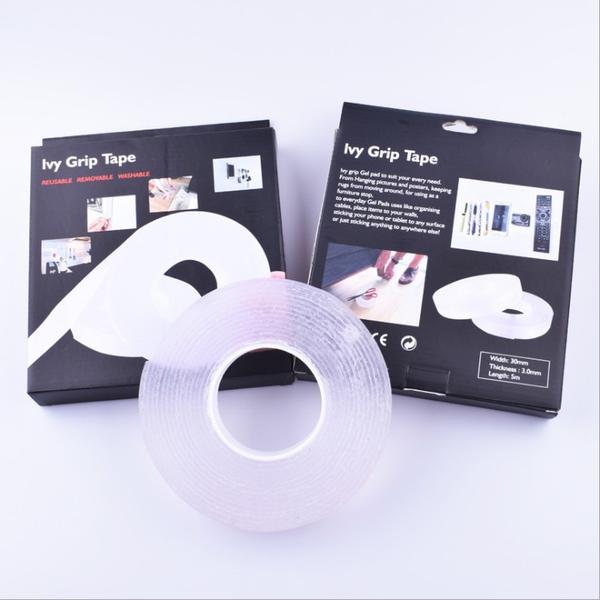 Băng Dán Ma Thuật Châu Âu Quận Dài 3m - Băng Dán Đa Năng Trên Mọi Chất Liệu + Tặng 5 Móc Dán Tường Trong Suốt Siêu Chắc