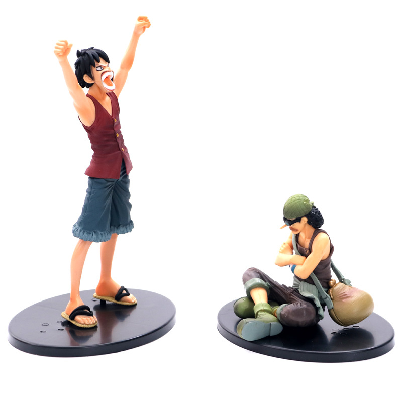 Bộ mô hình Luffy &amp; Usopp bản đẹp PVC 25cm