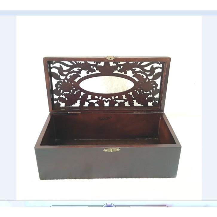 HỘP ĐỰNG GIẤY CÚC TRĨ GỖ MUN CAO CẤP CỰC ĐẸP SIZE TO 26,5cm