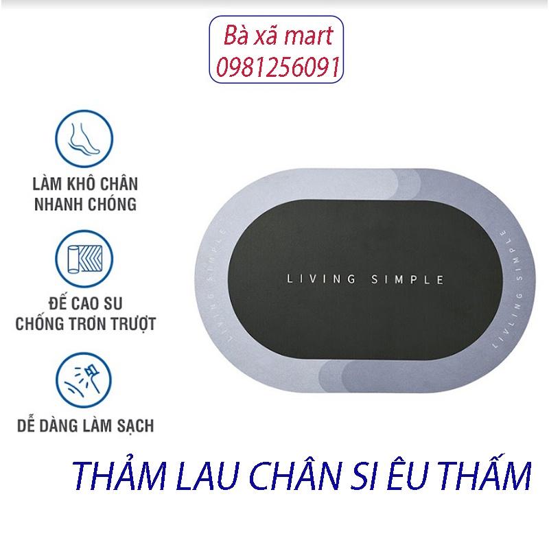 Thảm Lau Chân Silicon Siêu Xinh Nhà Bếp,Nhà Tắm Chống Trơn Trượt