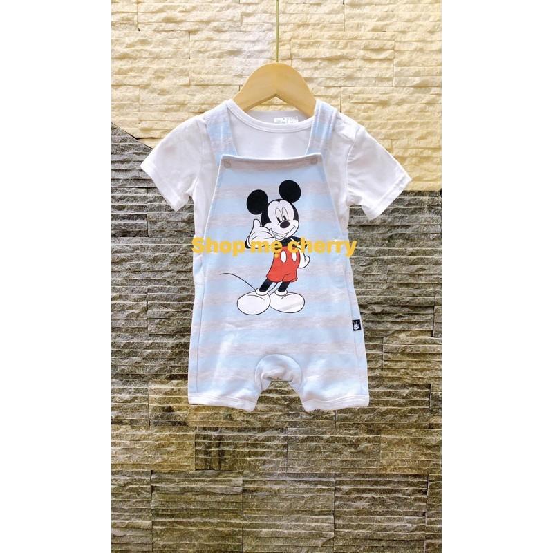 SIÊU ĐẸP Sét yếm Disney dư xịn hình micky dành cho bé trai bé gái từ 6-10kg