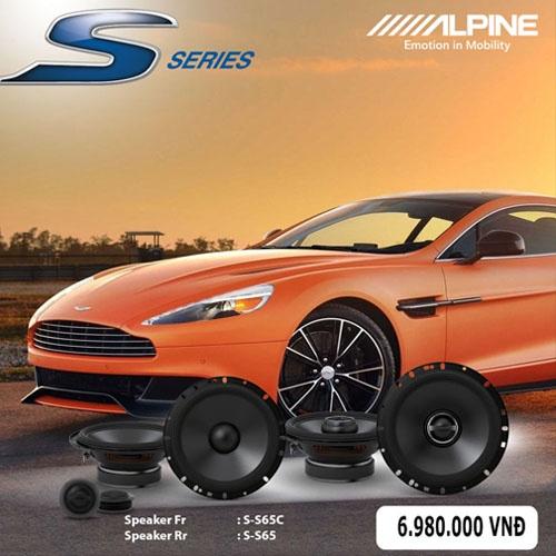 S-S65 Loa xe hơi đồng trục 2 chiều 6.5 inch chính hãng Alpine