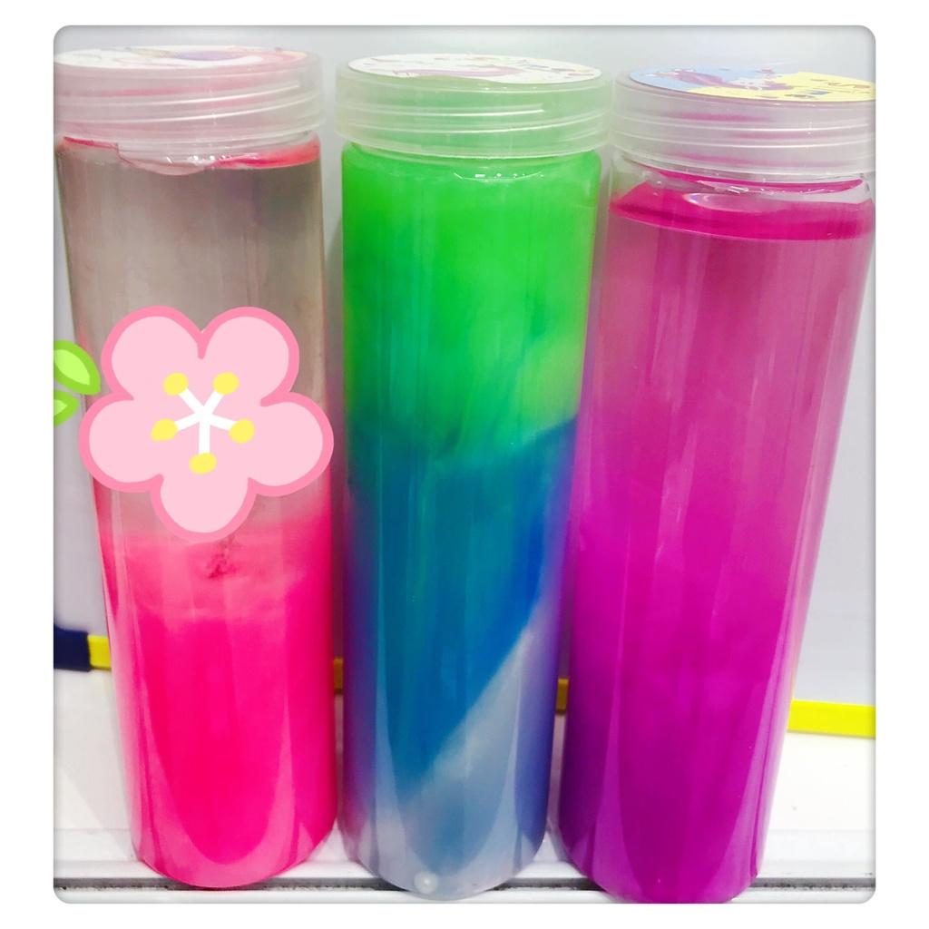 Slime hộp trụ to tròn 420g 20cm nhũ kim tuyến thuỷ tinh đa dạng Đồ chơi slam hũ chất nhầy ma thuật squishy