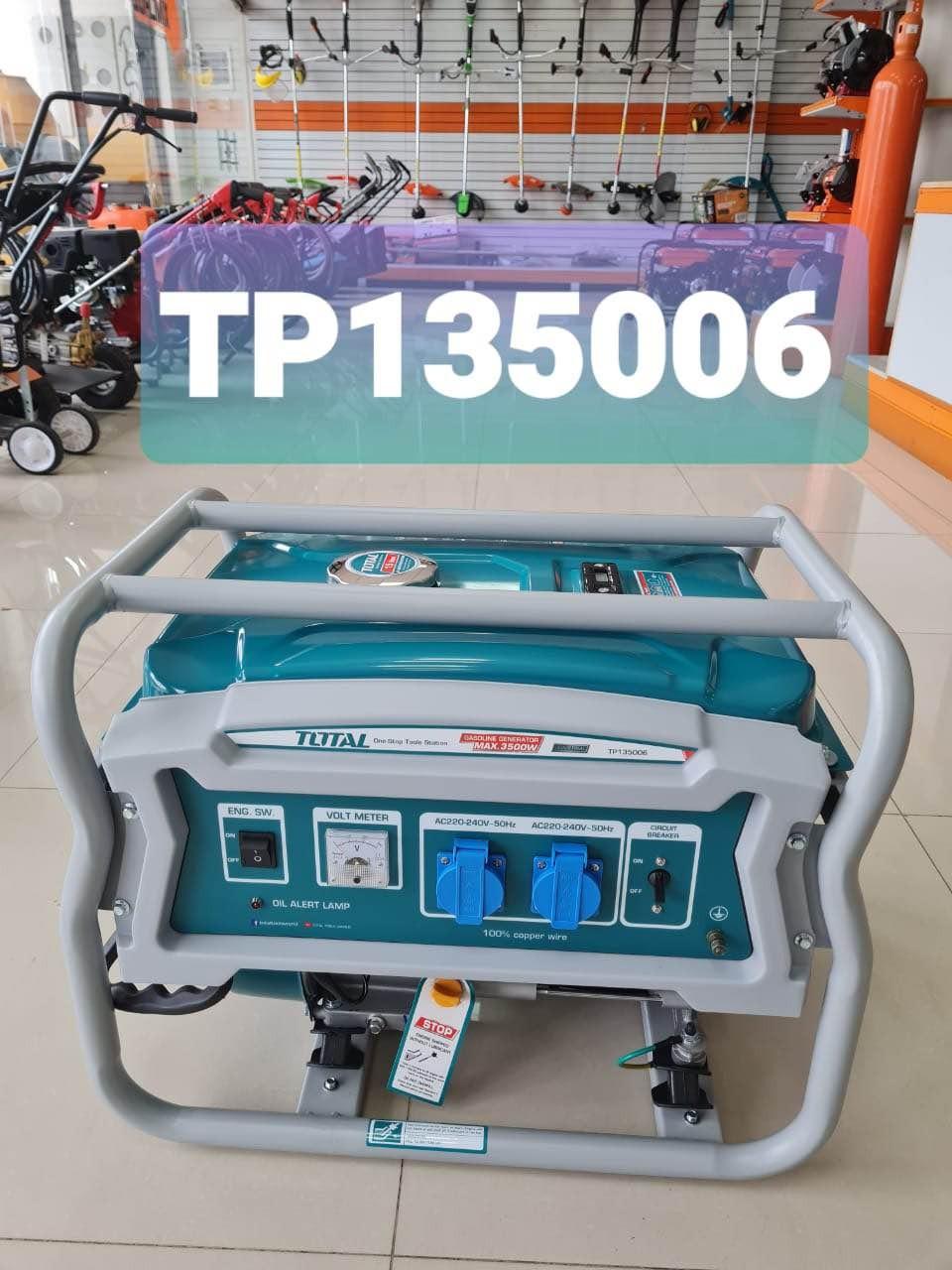 MÁY PHÁT ĐIỆN XĂNG 2.8 KW/3.5KW TOTAL TP135006 - HÀNG CHÍNH HÃNG