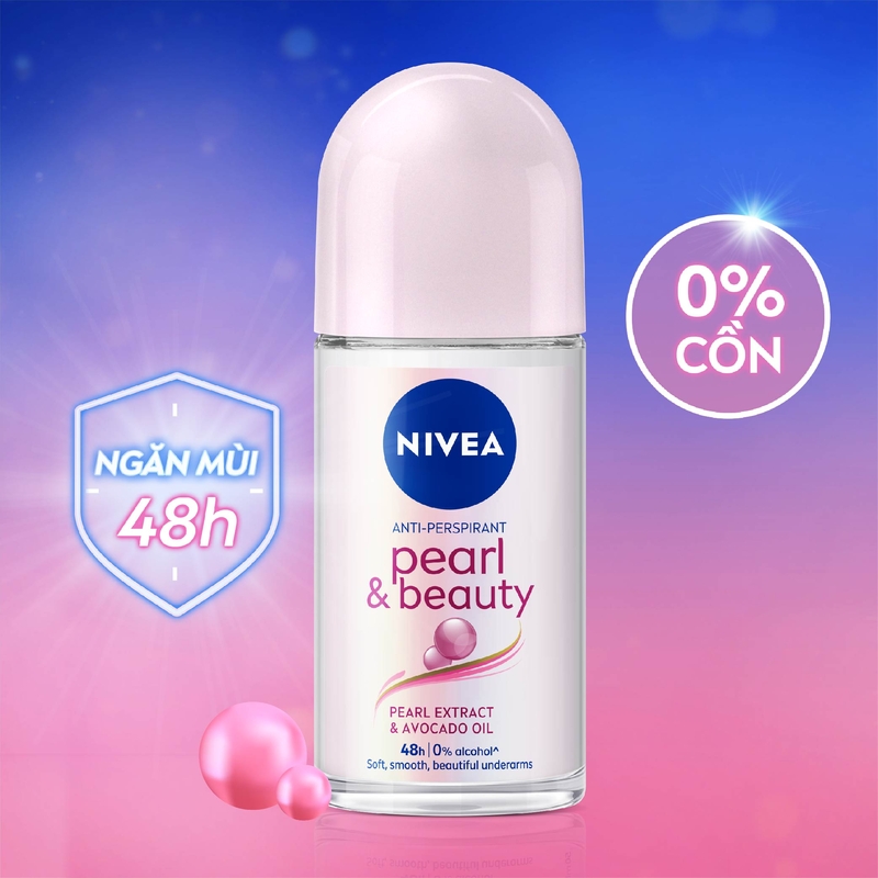 Lăn Ngăn Mùi NIVEA Pearl & Beauty Ngọc Trai Quyến Rũ (50ml) - 83735