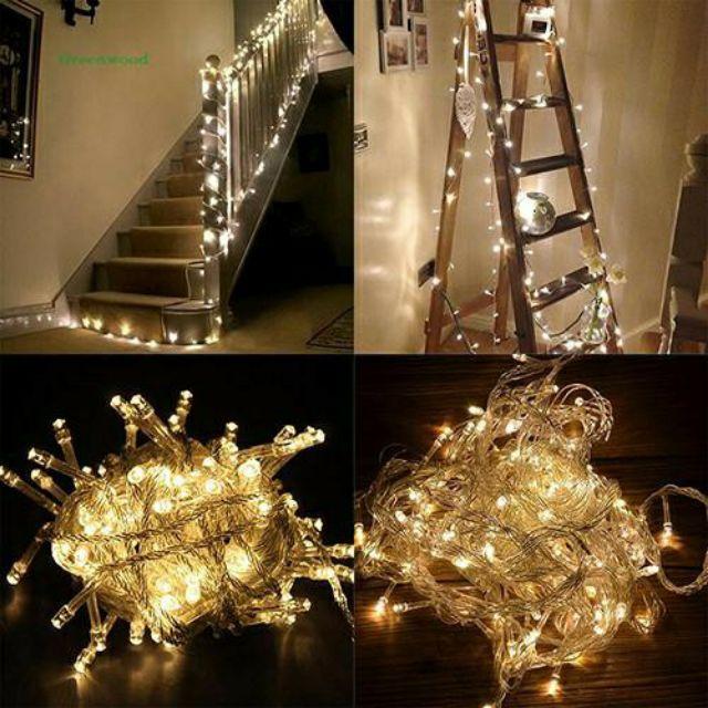 Dây đèn led 10m gồm 100 đèn trang trí đám cưới, trang trí sân vườn