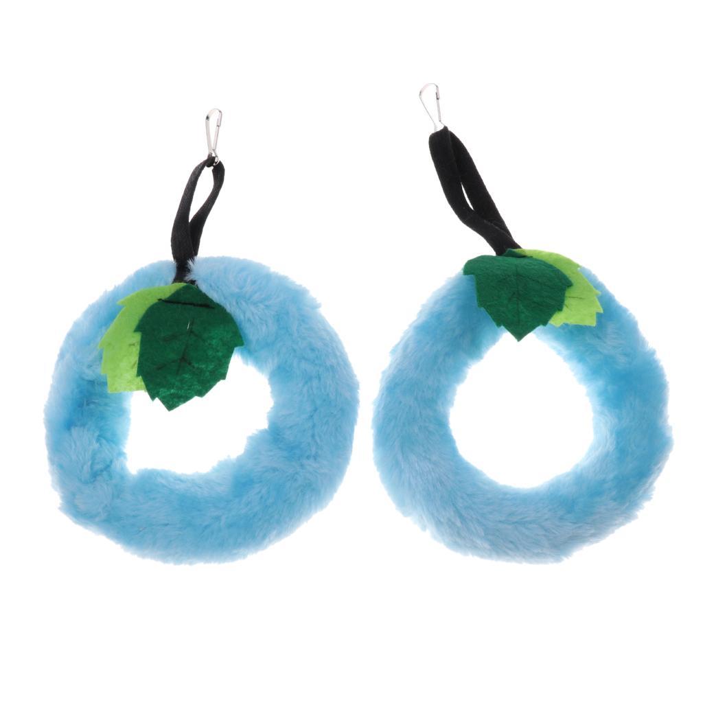 2x Pet Hamster Ring Swing Hammock Play Toy Small Animal Cage Hanging